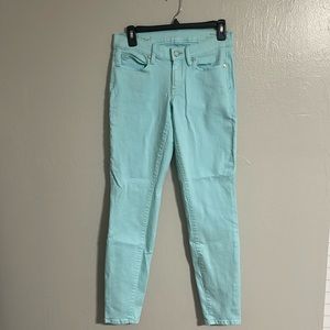 Lily Pulitzer Women’s 4 South Ocean Skinny jeans pants Blue Spring Pastel Beach